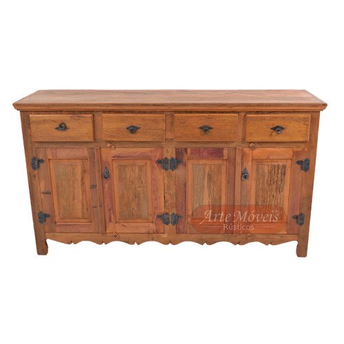 Buffet 1,60 x 0,45 "Rústico" em Peroba Rosa - 45742