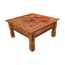 Mesa de Centro 0,80 x 0,80 com Saia "Palito" - 44691