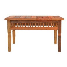 Mesa de Centro 0,80 x 0,60 com "Pinos" em Peroba Rosa - 47524