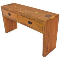 Aparador 1,50 x 0,43 Plainado Linha Reta em Peroba - 4890