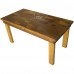 Conjunto Mesa 1,60 x 0,80 + 2 Bancos em Madeira de Lei - 5004