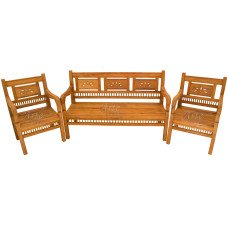 Conjunto Palito Plainado em Peroba Rosa - 5173