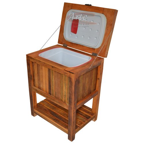 Aparador com Caixa Térmica / Cooler de Madeira de Demolição - 5278