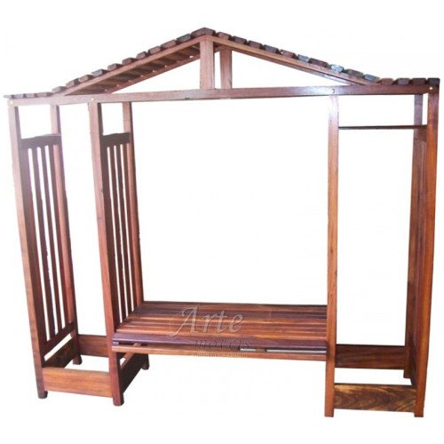 Pérgola 2,10 x 1,95 em Madeira de Lei - 479