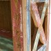 Estante ''X'' 0,90 x 1,80 Entalhada com Tinta em Peroba Rosa - 4924