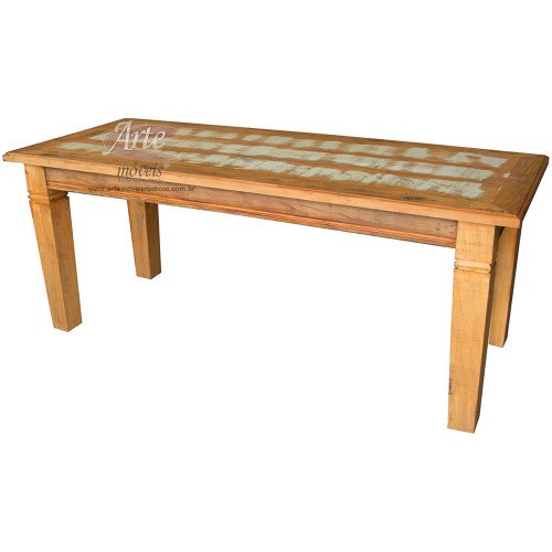 Mesa 2,00 x 0,80 Retangular Com tinta em Peroba Rosa - 4724 Mesa 2,00 x 0,80 Retangular Com tinta em Peroba Rosa - 4724