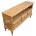 Rack 1,50 x 0,40 Com 3 Gavetas Pé Piano em Taeda - 4268