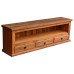 Rack  1,80 x 0,40 Rústico 3 Gavetas em Peroba Rosa - 2220