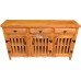 Buffet 1,50 x 0,90 Plainado Ripado em Peroba Rosa - 4081