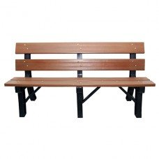 Banco madeira plastica 1,50 com encosto  - 2752