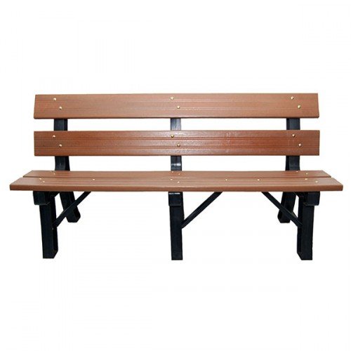 Banco madeira plastica 1,50 com encosto  - 2752