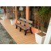 Banco madeira plastica 1,50 com encosto  - 2752