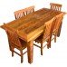 Conjunto Mesa Entalhada 1,70 x 0,80 com 6 Cadeiras "Mineira" - 4544