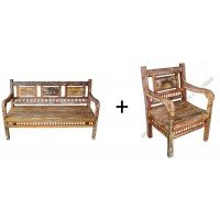 Conjunto Banco 3L 3023 + 2 Poltronas 3022 - 9192