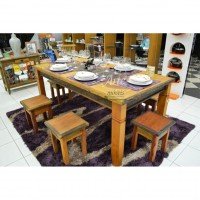 Mesa Rustica Marchetaria de 2,00 x 1,00 - 2170