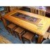 Mesa Rustica Marchetaria de 2,00 x 1,00 - 2170