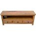 Rack  1,50 x 0,40 Aplainado 3 Gavetas em Peroba Rosa - 3282