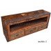 Rack  1,70 x 0,45 Rústico Marchetaria 3 Gavetas em Peroba Rosa - 3014